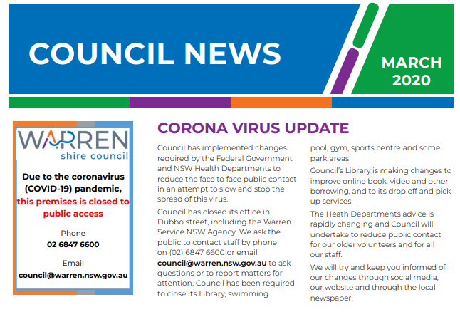Council News - March 2020 - Post Image